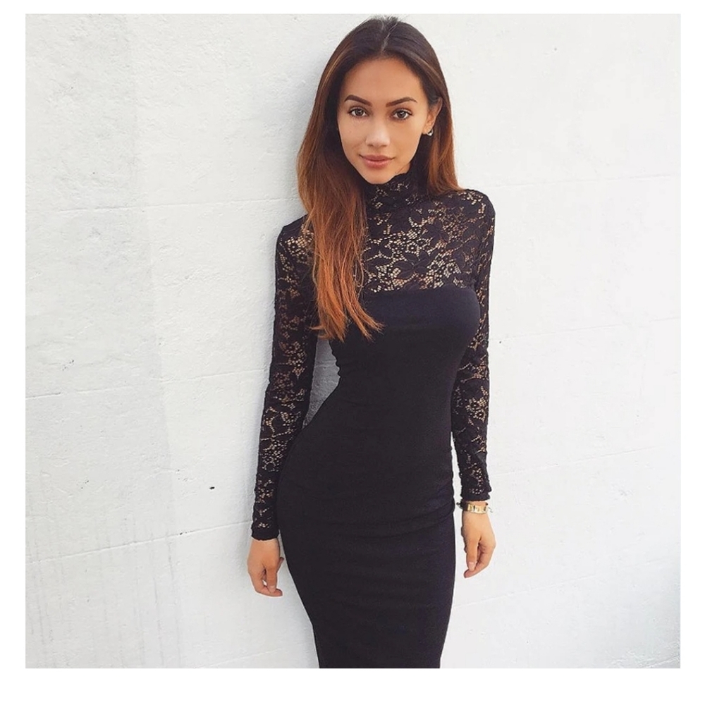Lace Up Bodycon Dress